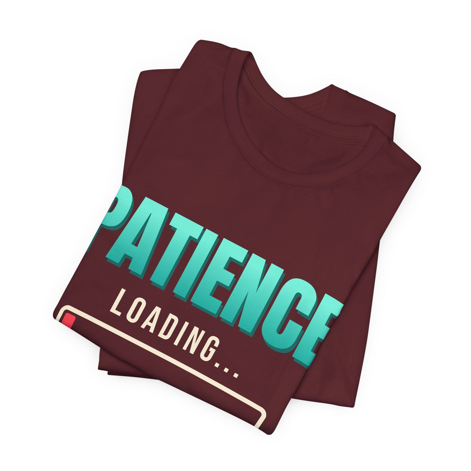 Patience Loading 2% Funny T-Shirt | Retro Graphic Tee | Sarcastic Gift