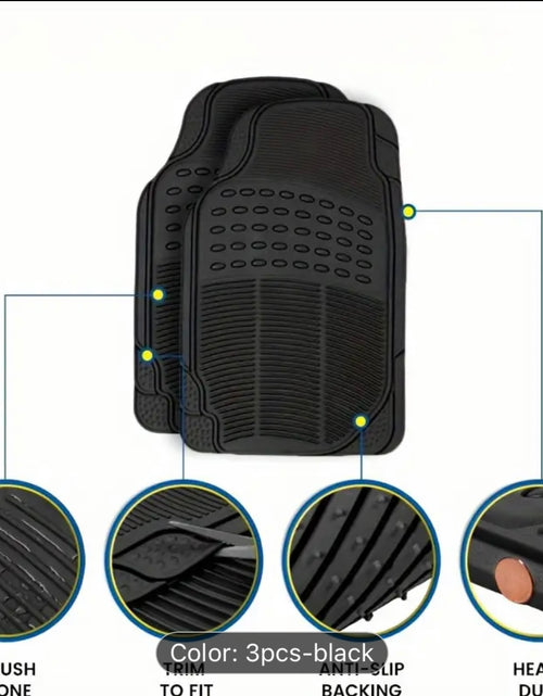 Load image into Gallery viewer, 3 PCS Universal Weather mats for van suv cars
