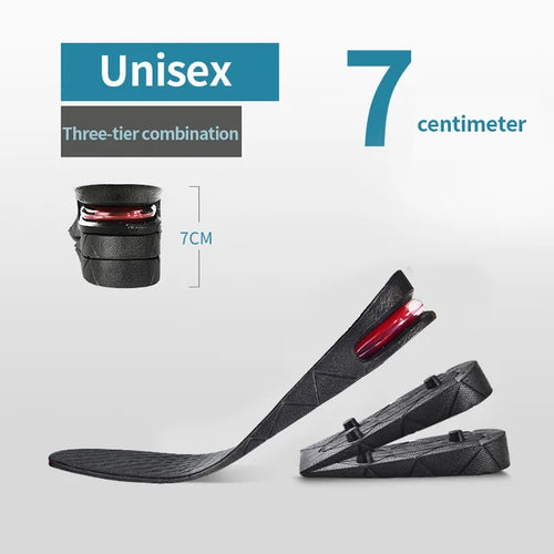 Load image into Gallery viewer, Height Increase Insole Invisible Heightening Template Air Cushion Shoe Inserts Variable Height Insoles Adjustable Cut Foot Pad
