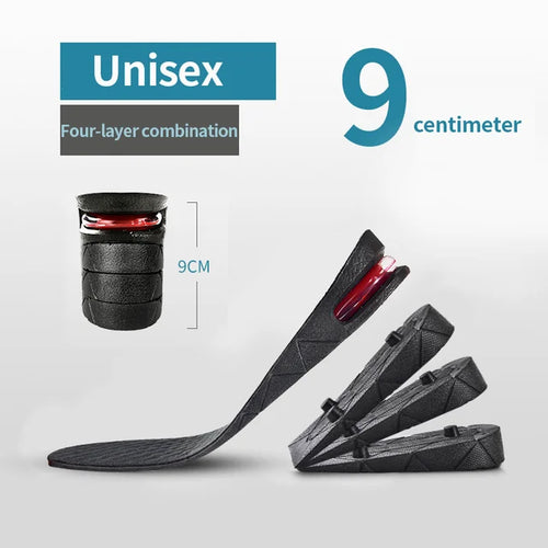 Load image into Gallery viewer, Height Increase Insole Invisible Heightening Template Air Cushion Shoe Inserts Variable Height Insoles Adjustable Cut Foot Pad
