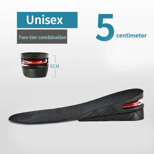 Load image into Gallery viewer, Height Increase Insole Invisible Heightening Template Air Cushion Shoe Inserts Variable Height Insoles Adjustable Cut Foot Pad
