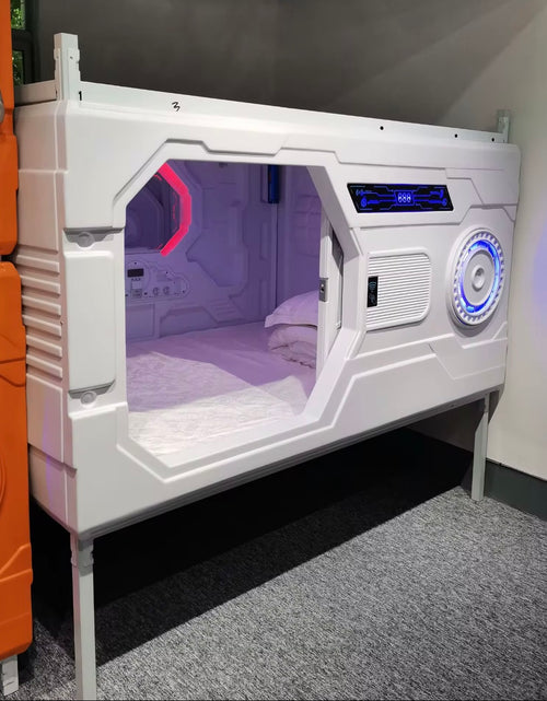 Load image into Gallery viewer, Sleeping Pod Capsule Bed with Digital Display, Sound Proof Design,Includes Matress (White), Indoor Use
