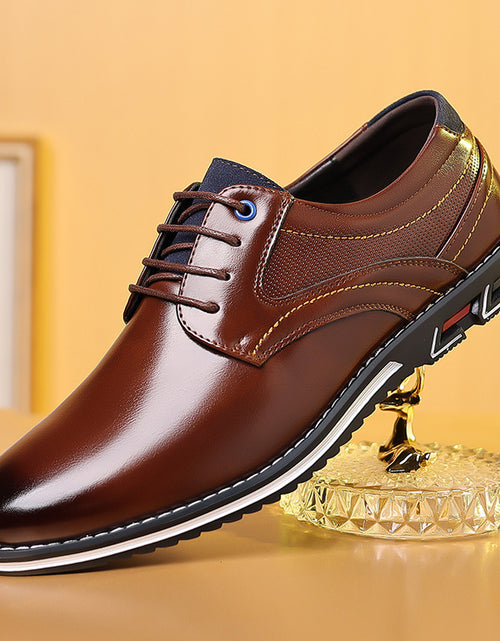 Load image into Gallery viewer, Men's Work Fashion Leather Shoes
