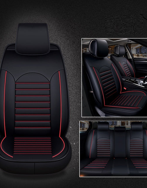 Load image into Gallery viewer, Five-seat Universal Fully Enclosed Car Seat Cushion Four Seasons Universal Leather Saddle Cover
