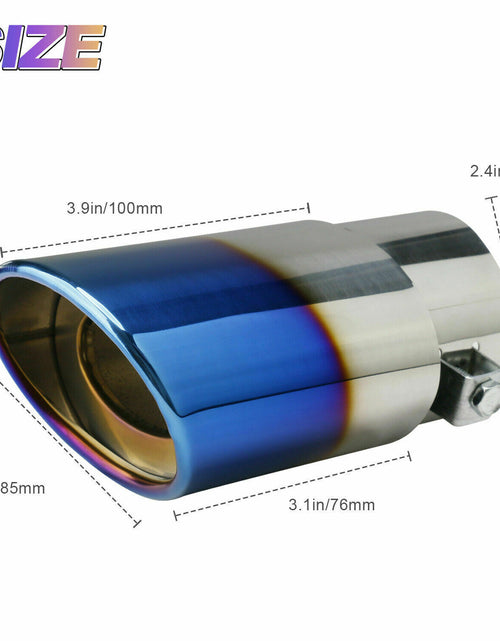 Load image into Gallery viewer, Car Exhaust Pipe Tip Rear Tail Throat Muffler Stainless Steel Round Accessories
