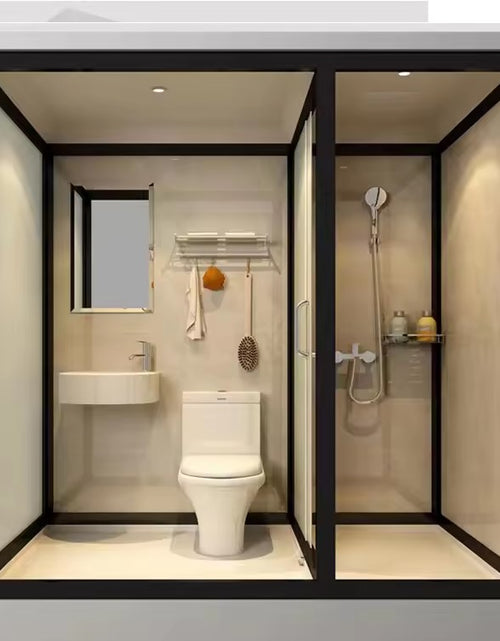 Load image into Gallery viewer, Prefab Bathroom Pod, Shower Room with Toilet, Sink, LED Light, Easy Install
