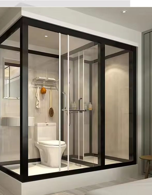 Load image into Gallery viewer, Prefab Bathroom Pod, Shower Room with Toilet, Sink, LED Light, Easy Install
