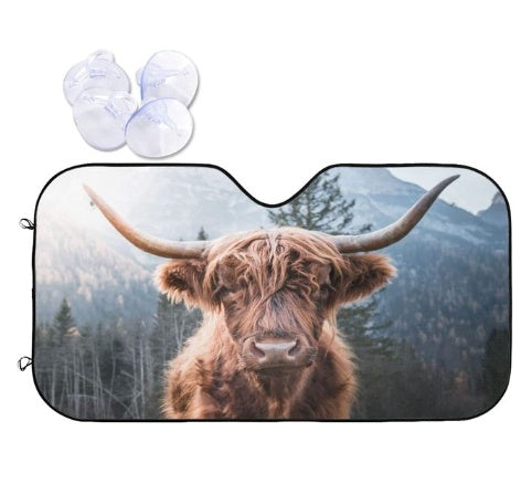 Load image into Gallery viewer, Car Sun Shield Front Stop Sunscreen Heat Insulation Non-punching Telescopic Curtain

