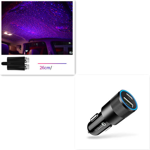 Load image into Gallery viewer, Star Light Projector Party Lights USB LED Light Interior Lighting LED Interior Car Lights Starry Sky Galaxy Night Lights
