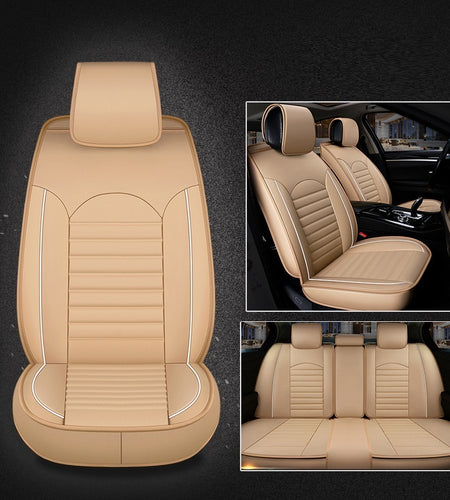 Five-seat Universal Fully Enclosed Car Seat Cushion Four Seasons Universal Leather Saddle Cover