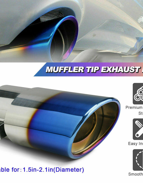 Load image into Gallery viewer, Car Exhaust Pipe Tip Rear Tail Throat Muffler Stainless Steel Round Accessories
