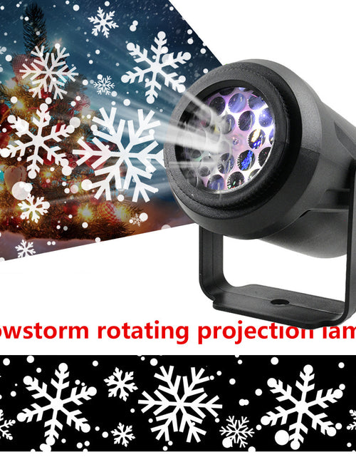 Load image into Gallery viewer, Projector Lamp High-brightness Christmas Snowflake Indoor Holiday Decoration Light Rotating
