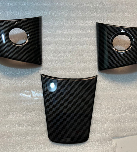 3 Pcs Set Car Steering Wheel Decoration For Tesla Model 3 With Logo