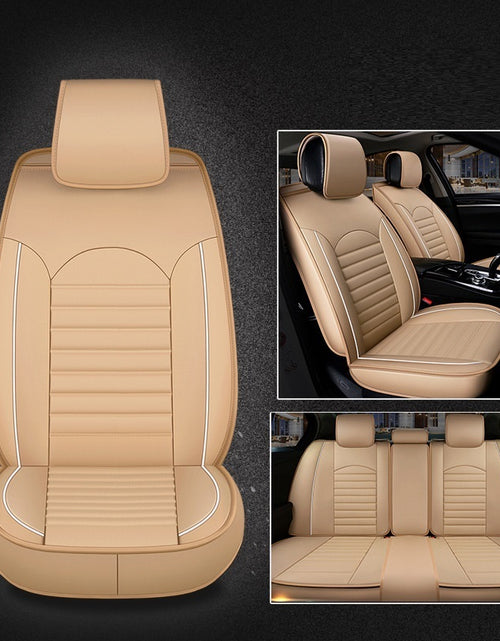 Load image into Gallery viewer, Five-seat Universal Fully Enclosed Car Seat Cushion Four Seasons Universal Leather Saddle Cover
