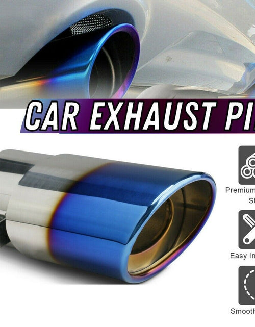 Load image into Gallery viewer, Car Exhaust Pipe Tip Rear Tail Throat Muffler Stainless Steel Round Accessories
