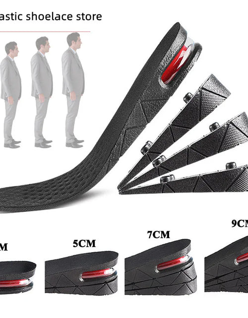 Load image into Gallery viewer, Height Increase Insole Invisible Heightening Template Air Cushion Shoe Inserts Variable Height Insoles Adjustable Cut Foot Pad
