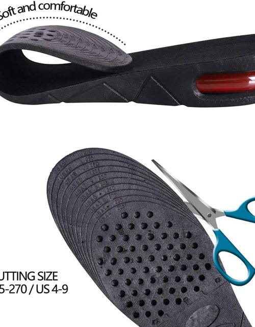 Load image into Gallery viewer, Height Increase Insole Invisible Heightening Template Air Cushion Shoe Inserts Variable Height Insoles Adjustable Cut Foot Pad
