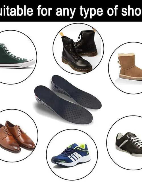 Load image into Gallery viewer, Height Increase Insole Invisible Heightening Template Air Cushion Shoe Inserts Variable Height Insoles Adjustable Cut Foot Pad
