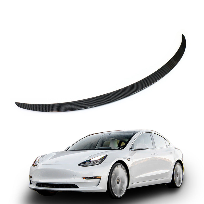 Suitable For Tesla Tesla Model 3 Original Car Rear Wing Fixed Wind Wing Spoiler Exterior Decoration Non-perforated And Non-destructive